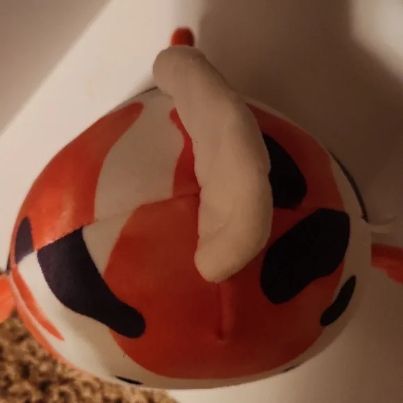 Squishmellow Cute Small Orange and White Koi Fish Plush Toy - Picture 6 of 7